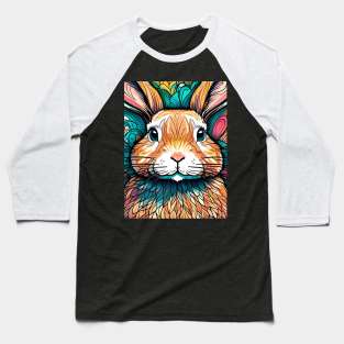 Rainbow Hare #006 Baseball T-Shirt